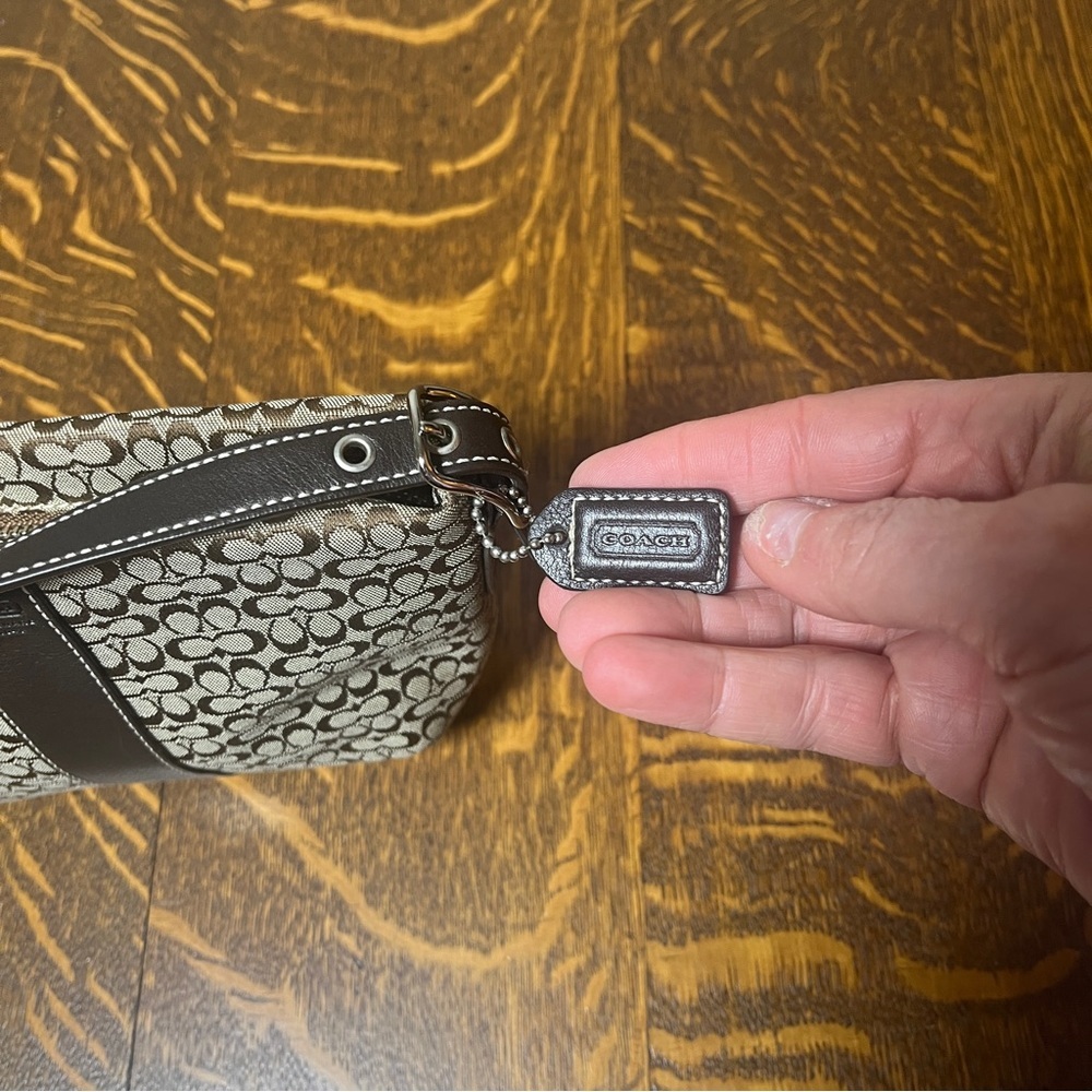 Coach Y2K Mini Phoebe Tan and Brown Signature C Canvas Shoulder Bag - Picture 4 of 11
